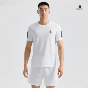 Madaha Kaos Baju Dry fit Pria Olahraga Lari Running Golf Gym Fitness