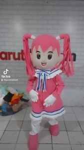 Kostum maskot badut sailormon setelan pink dewasa lucu costume karnaval