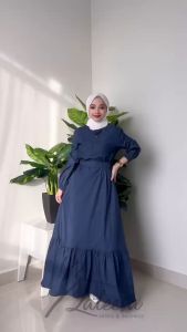 LALEESA Gaun Denim Muslimah Dress