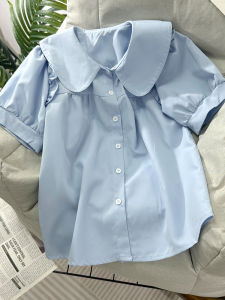 Áo Sơ Mi Cổ Búp Bê Phong Cách Nhật Bản Dành Cho Nữ Mùa Hè 2025 Thiết Kế Mới Cảm Giác Cổ Điển Thời Trang Giảm Tuổi Tác Đa Năng