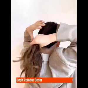 Jedai Jepit Rambut Jumbo Pita Satin Premium