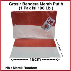 BENDERA MERAH PUTIH MURAH / BENDERAH MERAH PUTIH 100PCS