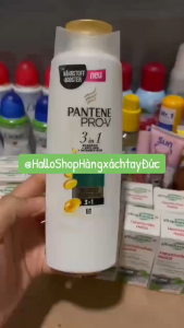 @HalloShopHàngxáchtayĐức - Dầu Gội Dưỡng tóc Pantene 3in1 Pantene Pro-V 3in1 Glatt & Seidig 250ml