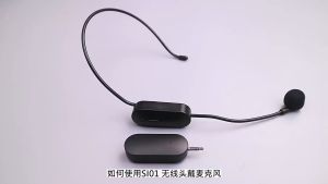 COD 2 PCS MIC MIKROPON BANDO Wireless Microphone 2.4G Headset 300mAh tanpa kabel bluetooth karaoke
