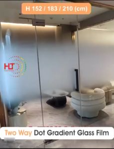 Dot Gradient Film 1 Way/2 Way Office Partition Frosted Glass Film Glass Sticker Gradient Frosted Film