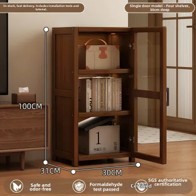 ZHUSHANXIA | Acrylic Door Book Display Storage Cabinet