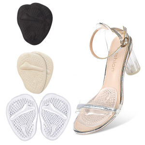 Silicone Soft Half Cushion Womens Anti-slip Forefoot Cushion Comfortable Shock-absorbing Footbed Pain Relief Foot Care Products