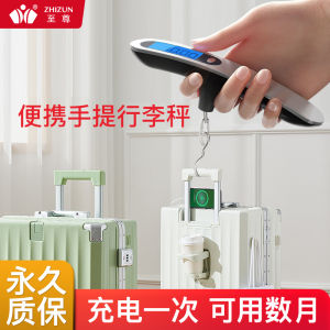 Portable High Precision Handheld Electronic Scale Mini Carry-On Luggage Fish Scale Kitchen Tool LCD Display Alloy Platform