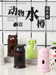 Ceramic Pet Water Feeder for Hamsters Rabbits Guinea Pigs Squirrels Chicken Drinking Fountain Pet Supplies Small Animal Feeder