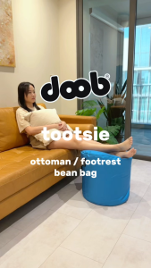 doob TOOTSIE - Water-Repellent Bean Bag Ottoman / Footrest / Stool