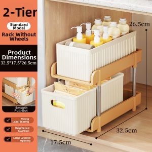 evesigar | Bathroom and Kitchen Under Sink Drawer-type Storage Organizer