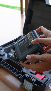 เครื่องวัดระดับเลเซอร์ Masaru SMLG-300 สีเขียว 12 เส้น 3 แกน 360° มอเตอร์ออโต้ พร้อมกล่องเก็บ เลเซอร์วัดระดับ