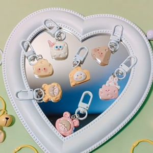 🔥IVY Rabbit Cheese Biscuit Pendant Girl Heart Little Yellow Duck Key Chain Student Bag Accessory