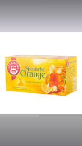 Teekanne Spanish Orange Tea - 20 Fruit Tea Bags (44g) - Apple and Orange Infused Tea - Sweet Sour Bitter and Spicy Herbal Blend - Ships from Korea