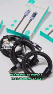 USAMS US-SJ678 Sufeng Series 0.25m Type-C to Type-C 60W Fasting Charging Cable Tarnish Color