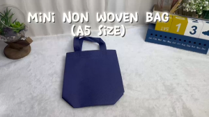 19Lx20Hx7.5W Ultrasonic Non Woven Bag A5 size doorgift printing custom shopping recycle grocery reusable goodies beg gift