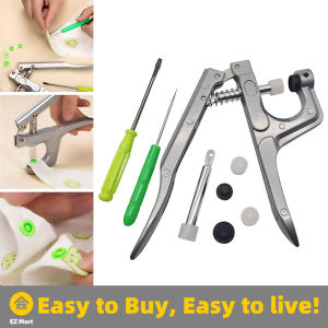 【Fast Shipping】 Sewing Snap Fastener Pliers Hand Pliers Durable Tool for Plastic Snaps Clothing Fastener Kit Setting Tool Buttons Fastener LZC-Button-Plier-Kit