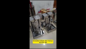 Burner Kebab 2Kg Fullset Stainless Steel Full Las + Bonus Perlengkapan