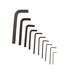 1pcs Allen Wrench L Shaped Silver Black Hex Hexagon Key Allen wrench 0.9mm 1.27mm 1.5mm 2mm 2.5mm 3mm 4mm 5mm 6mm 8mm