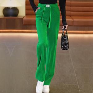 High Waist Wide Leg Pants Straight Cut Loose Fitting Womens Fashion Casual Long Trousers Autumn New Arrival Slimming Effect