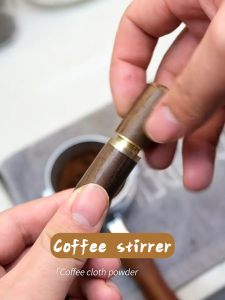VOLKAFE Wooden Coffee Needle Distributor WDT Tool with Storage Case