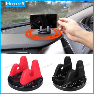 【Howdi Car Outlets】360 Degree Car Phone  Holder Desk Dashboard Sticking Mobile Phone Holder Stand Mount Bracket