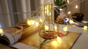 Lampu Tumblr Bola Anggur Mini 7 Meter 42 LED Lampu Hias Bulat Dekorasi Bucket Gift Box Bunga PST