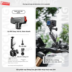 YOOCUANG | Đế Từ Xoay Có Thể Tách Rời cho Phụ Kiện Máy Ảnh