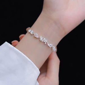 Corinna Wisteria Flower Inlaid Diamond Bracelet Women Fashion Light Luxury Bracelet Exquisite Bracelet