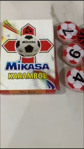 Biji Karambol Tebal 4 mm Motif Mikasa / Random | Koin Krambol Satu Lapis Original | Keping Kerambol 4mm | Coin Carambol Carrom Games