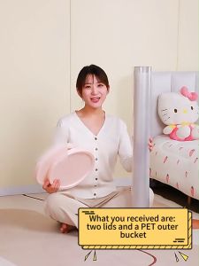 PORMA Doll Storage Bucket Transparent with Cover Doll Column Storage Tube Plush Toy Organizer Box Stuffed Animal Doll Organizer for Room Toy Storage