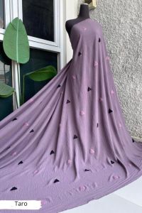 CRINGKEL POM POM | CEY AIFLOW PUFF EMBROIDERY | POM POM SEGITIGA | Harga Per 05 Meter