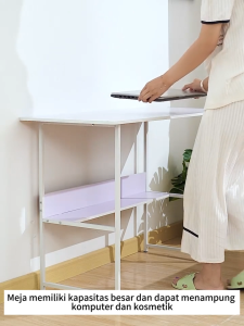 Meja komputer kayu solid meja belajar untuk anak-anak meja rumah sederhana meja kerja meja kantor minimalis meja belajar untuk dua orang