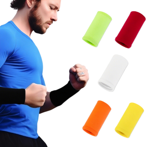 Wrist Sweatband Made By High Elastic Meterial Comfortable Pressure Protection Athletic Wristbands Armbands Sports Tennis Bands