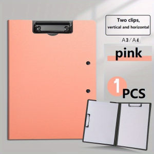 1pc A4 File Folders Documents Organizer Clipboard With Cover Paper Folder For Business & School Stationery & Office Supplies