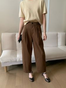 Slimming High Waist Nine-Piece Pants for Women Autumn Style Casual Cotton Harlan Pants from Caman Po Brand