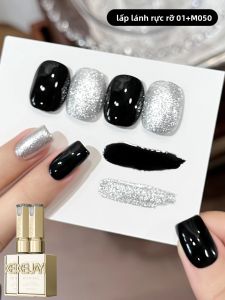 2 Chiếc Mùa Hè Móng Tay Nghệ Thuật Bộ Sáng Bóng Kim Sa Lấp Lánh Sơn Móng Tay Gel 2 Màu DIY Bộ Móng Tay Nghệ Thuật Thiết Kế