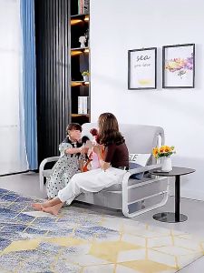 [Stock in Malaysia] (Free Shipping) Sofa Bed with Pullable Single Foldable Nordic Sofa Bed Modern Fabric Murah 3 2 Seater (Storage Optional)