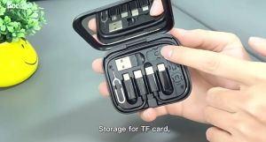 Cáp sạc 6 trong 1 chính hãng HOCO U114 kèm hộp là giá đỡ điện thoại đa năng dùng cho iphone samsung xiaomi - Chính hãng