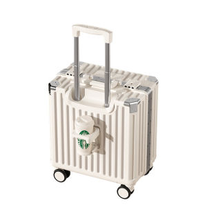 MIMANI | Small Carry-On Suitcase 20 Inch Travel Pullman Silent Universal Wheel ABS PC Material Lock Password Leather Box For Men And Women