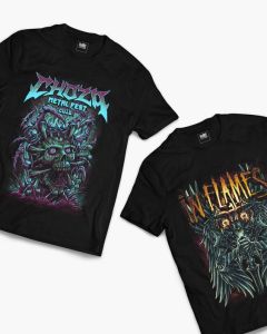 Kaos musik metal Distro Pria Lengan Pendek paket 2pcs