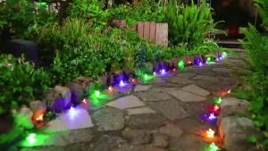 Solar Cherry Blossom Outdoor String Lights Floral LED Fairy Lights for Yard Tree Balcony Backyard Landscape Festival Decor