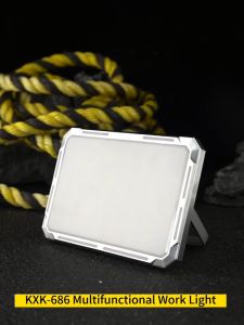 Asafee KXK-686 XPE LED 1000LM White/Yellow/Warm/Red Work Light Type-c Rechargeable Outdoor Camping Lamp Built-in 4000mAh Battery Flood Light IP44 Waterproof