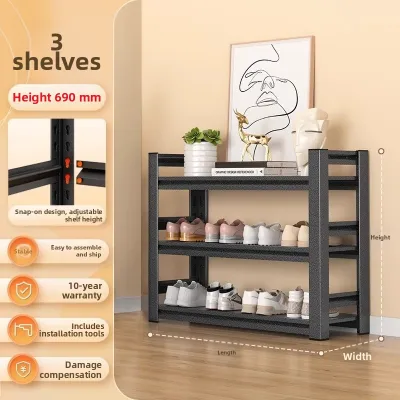 Multilevel High Capacity Steel Shoe Rack