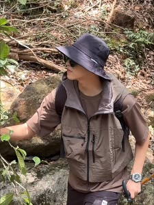 MENSPE หมวกกันแดดหมวกกันแดดแบบพกพาหมวกชาวประมงหมวกปีกกว้างหมวกปีกกว้างหมวกป้องกันแสงแดดหมวกป้องกันรังสี UV สำหรับฤดูร้อนเดินทางกลางแจ้ง