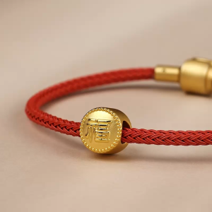 Chow Sang Sang  周生生 999 Gold Charme Fu Charm for Women & Men 96344C  (Bracelet Not Included)