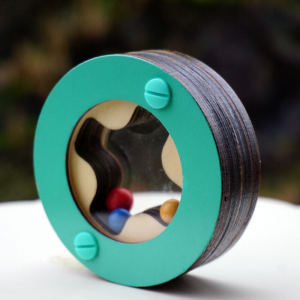 Exquisite Baby Soothing Rattle Baby Toys Wooden Neutral Practice Crawling Head Gaze following 6-12-18 Months