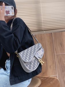 Trendy Saddle Bag Womens Shoulder Bag Underarm Crossbody Bag Autumn Winter High-End Feel Small Popular Printed PU Leather