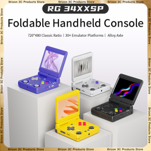 ANBERNIC RG34XX SP Linux Handheld Game Player Wireless Flip Cover HD PSP Arcade Game 64-Bit Game Console H700 Quad-Core Lpddr4