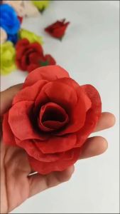 [1 PCS] Kuntuman Rose Wave - Kelopak Rose SJ Bunga Mawar Artificial Satuan PCS Grosir Bunga Dekorasi Kain Artificial Import Berkualitas untuk Dekorasi Pelaminan Wedding
